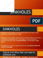 Sinkholes and Fire