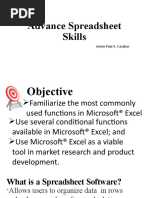 W4 4. Advance Spreadsheet Skills