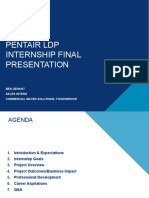 Pentair 2022 LDP Intern Final Presentation Ben Gehant
