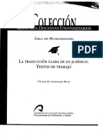 1.4 Gonzalez Ruiz - La Traducción Clara de Lo Jurídico - Textos de Trabajo