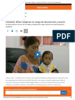 Colombia - Niños Indígenas en Riesgo de Desnutrición y Muerte - Human Rights Watch