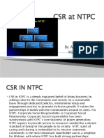 CSR at NTPC CSR RT