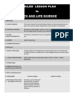 CO - Earth and Life Science (Detailed Lesson Plan)