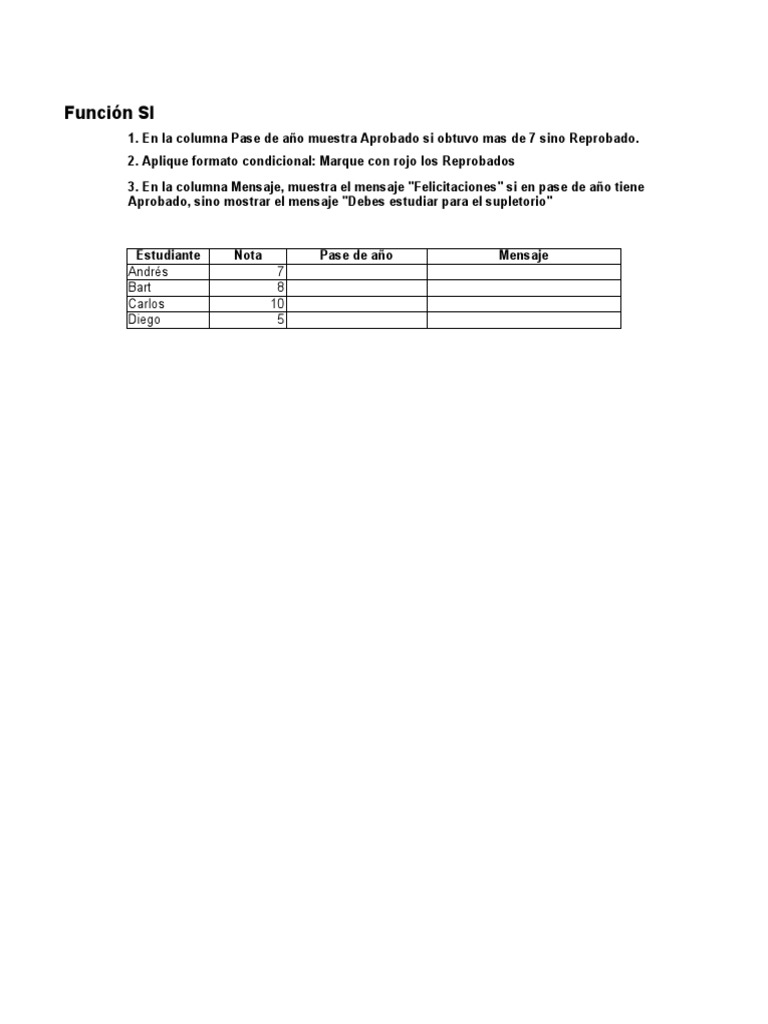 Ejercicio funcionsi alumno pdf microsoft office software de oficina