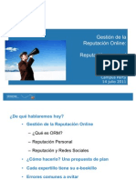 Gestión de La Reputación Online