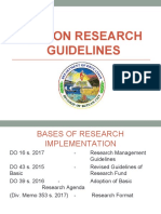 Research Guidelines