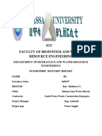 Hawasa University (Supply Monthly Report