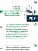 Percepcion de CEOS Sobre Comunicacion