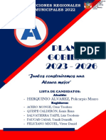 Plan de Gobierno Alianza para El Progreso Alcalde Distrital