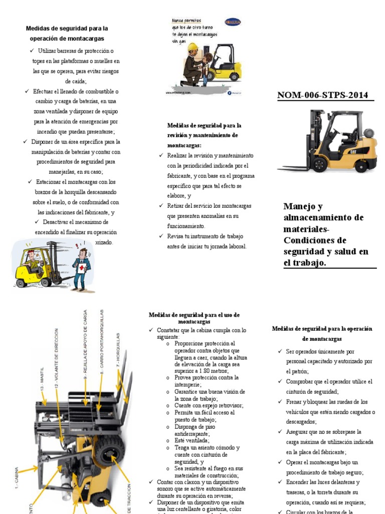 Seguridad en el uso de montacargas | PDF | Máquina elevadora ...