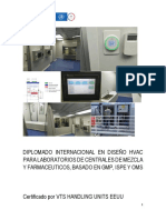 Diplomado Internacional en Diseño Hvac para Laboratorios de Centrales de Mezcla Y Farmaceuticos, Basado en GMP, Ispe Y Oms
