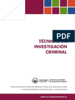 Manual de TECNICAS DE INVESTIGACIÓN CRIMINAL