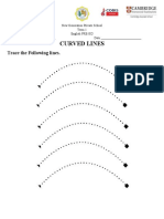 English Worksheet (Curved Line)