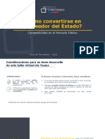 M1. Proveedor. Cómo Convertirse en Proveedor Del Estado. FINAL