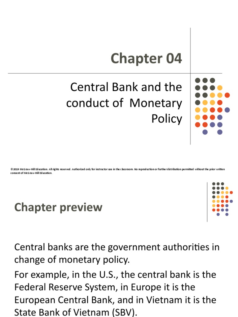 Chapter 3 - Central Bank and The Conduct of Monetary Policy | PDF ...