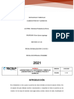 Introducción: Laboratorio N°2: Sustancias Y Mezclas Laboratorio #3: Cambios Físicos Y Químicos