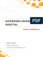 Formatação de textos digitais para acessibilidade