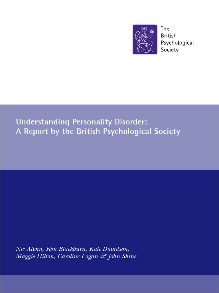 Understanding Personality Disorders Report | PDF | Mental Disorder ...