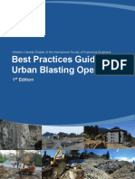 Best Practices Guide For Urban Blasting Operations 1st Edition Draft