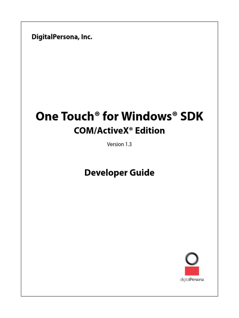 One Touch For Windows SDK COM-ActiveX Developer Guide | PDF | Remote ...