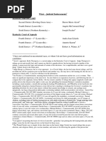Endorsements Judicial CW