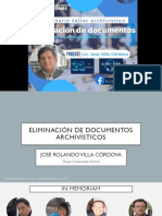 Eliminación de Documentos Archivísticos