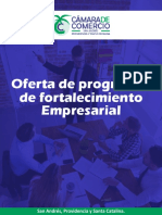 Portafolio de Ofertas de Programas de Fortalecimiento Empresarial-Cámara de Comercio de San Andres Providencia y Santa Catalina-2022