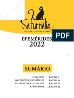 Efemérides Saturnália 2022 - Mapas Importantes