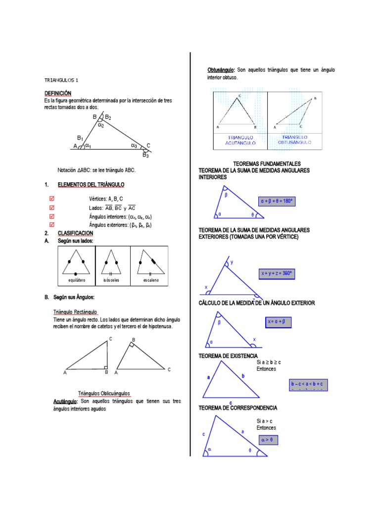 Teoremas y Problemas de Triángulos | PDF | Triángulo | Objetos matemáticos