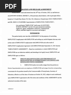Separation Agreement