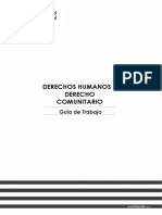 Derechos Humanos y Derecho Comunitario: Guía de estudio