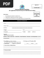 Job Application Form CIA