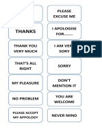 Expresion of Gratitude Apology Information 7 Class