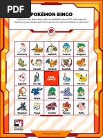 Pokemon Bingo Cards