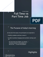 Full Time Vs Part Time Job