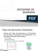 Desiciones de Inversion