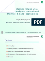 Surface - Plasmon Related Ultra Sensitive Analytical Methods and Their Bio - & Nano - Applications