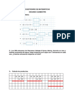 Cuestionario de Matemáticas