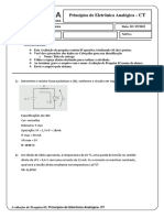 Avaliação de Pesquisa 02 - Princípios de Eletrônica Analógica