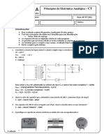 Avaliação Final (Princípios de Eletrônica Analógica