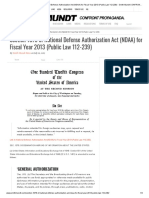 Section 1078 of National Defense Authorization Act (NDAA) For Fiscal Year 2013 (Public Law 112-239) - Smith Mundt CONFRONT PROPAGANDA