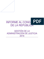 Informe Al Congreso Rama Judicial 2016
