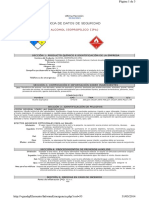 Alcohol Isopropilico (IPA) MSDS