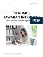 Rumus Jawaban Interview