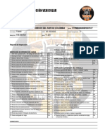 Formato de Inspección Vehicular: Alquileres Técnicos Del Sur de Colombia 1HTMMAAN8BH287617