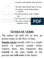 Identify Verb Tenses in Sentences