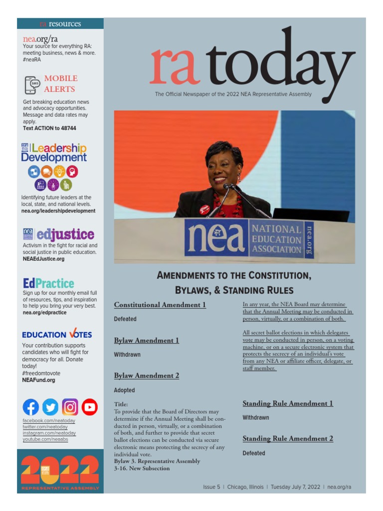 NEA 2022 Annual Convention NBIs PDF Minority Group Affirmative Action