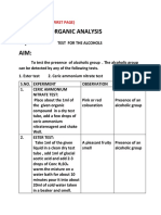 Organic Analysis 1 To 5