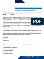 Poderes Da Administração - Poder Discricionário - Lista 01