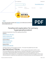 Parathyroid Exploration For Primary Hyperparathyroidism - Uptodate 2022